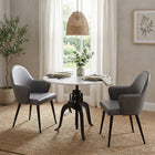 Zuo - Silloth Chaise de salle à manger - Gris-Supporte jusqu'à 250 lb
