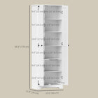 HOMCOM - Armoire garde-manger style ferme 67 po - blanc vieilli-Le design anti-basculement assure sécurité et stabilité 