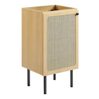 Modway - Chaucer 18" Armoire de toilette de salle de bain (lavabo non inclus) - Chêne-MDF et panneau de particules