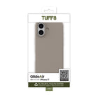 TUFF8 - Étui GlideAir Mag Gris iPhone 17-Intérieur en texture microfibre : Revêtu de tissu en microfibre ultra-fin, l'intérieur offre une protection douce et résistante aux rayures