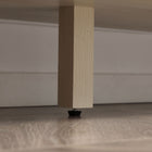 HOMCOM - Buffet boho 53,5 po L - bois naturel-Panneau de particules avec surface en mélamine pour un entretien facile 