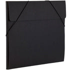 JAM Paper - Portefeuille Kraft avec Fermeture Élastique Grand - 11 x 15 x 3/8 - Noir Recyclé-Taille : Grand (11 po x 15 po x 0,375 po)