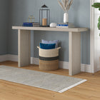 Hudson&Canal - Console Soren 55" de largeur par - Blanc aulne-Finition en blanc aulne aspect bois