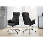 Monarch Specialties - 7323 Chaise de Bureau Ergonomique Aspect Cuir - Noir-9