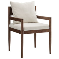 Modway - Remington Fauteuil à manger - Sel-Cadre en bois massif d’orme