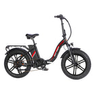 GoTyger - Vélo électrique pliable 20 po hybride crossover 7 vitesses-Des pneus épais de 4 pouces offrent un équilibre et une adhérence maximum sur toutes les surfaces