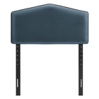 Modway - Cosette Performance Velvet Tête de lit taille jumelle, Bleu Cadet-Amorti en mousse dense