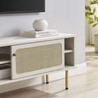 Modway - Cambria 47 po Meuble TV, Blanc-Construction en panneaux de particules