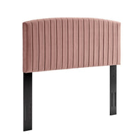 Modway - Rebecca Performance Velvet Tête de lit complète / Queen, Rose poussiéreuse-Tête de lit Glam Deco