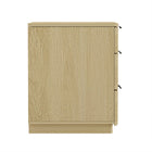 Manhattan Comfort - Table de nuit moderne Payton 26" - Chêne naturel et noir-Parfait pour le rangement de chevet, les lampes ou les objets de décoration