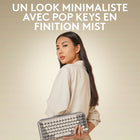 Logitech - POP Keys Clavier mécanique sans fil avec touches emoji personnalisables - Brume-Sentiments au bout des doigts : Faites ressortir votre personnalité avec 8 touches emoji changeables et une touche menu emoji, à personnaliser via Logitech Software (sur Windows et macOS seulement)
