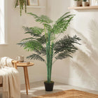 Outsunny - Palmier tropical artificiel 5 pi avec feuilles réalistes - vert-Convient pour la maison et le bureau, apporte une touche naturelle à tout espace 