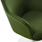 Modway - Lippa Salle à manger pivotante Performance Velvet Fauteuil - Vert mousse blanche-9