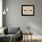 Bugs Bunny croquis s - Impression encadree - 35" x 27"-Prêt à accrocher - livré entièrement assemblé