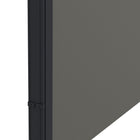 Outsunny - Store latéral rétractable - 13 pi x 5 pi - gris foncé-Fixez un côté au mur et l'autre sur du béton, un sol en ciment ou une terrasse en bois pour une meilleure stabilité