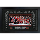 Chicago Blackhawks 2015 Stanley Cup Replica Signature Frame - Impression encadree - 35" x 23"-Qualité supérieure - print framed