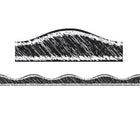 Ashley Productions - Bordure magnétique - Craie noire pour gribouillage - 12 pi/paquet - Paquet de 6-Utiliser sur des tableaux blancs, des casiers en acier, des réfrigérateurs, etc.