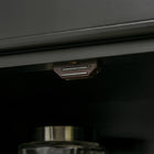 HOMCOM - Buffet de cuisine autoportant avec 4 portes - noir-Couleur : Noir 