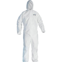 Kimberly-Clark Professional - Combinaisons Kleenguard A40, 4T-Grand, Blanc, Microporeux, paquet de 10-Couleur Blanc