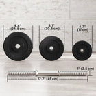 Soozier - Ensemble d’haltères ajustables 2 x 44 lb-Facile à assembler et à nettoyer