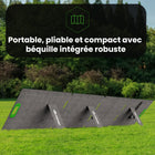 Yoshino - Panneau solaire portable monocristallin pliable 200W SP200-DURABILITÉ – Les cellules solaires sont recouvertes d’un revêtement ETFE pour une protection supplémentaire dans les environnements difficiles et incluent un indice de résistance à l’eau IP67. Les températures de fonctionnement sont de -10 à 70 ℃ (14°F à 158°F.)