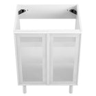 Modway - Calla 24" perforé Métal Armoire de toilette de salle de bain (lavabo non inclus) - Blanc-8