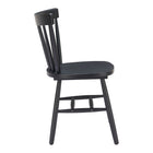 Zuo - Tyce Chaise de salle à manger - Noir - Ensemble de 2-Dimensions: 19,1 po L x 20,1 po L x 32,3 po H