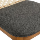 Modway - Monarch Bois et rotin Fauteuil d’appoint de salle à manger - Gris naturel miel-9