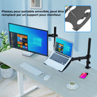 ShoppingAll - Support de bureau entièrement réglable pour ordinateur portable - Noir-Garantie limitée d'un an sur le produit