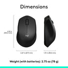 Logitech - M280 souris sans fil - Noir-8
