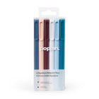 Poppin - Stylos à bille modernes Signature - couleurs variées - paquet de 6 (105066)-Pointe moyenne de 1 mm, aussi lisse que de la soie, aucune interruption