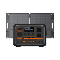 Bluetti - Centrale électrique portative AC2P de la série Premium et panneau solaire SP100L-Portable et léger : Seulement 7,9 lb avec une capacité de levage puissante de 600
