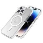 General Supply Goods + Co iPhone 14 Pro étui anti-chocs avec MagSafe - Transparent-Compatible avec la recharge sans fil et MagSafe