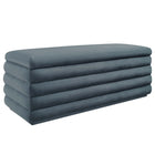 Modway - Mezzo Rembourré Performance Velvet Établi de rangement - Cadet Blue-Chenal Touffé
