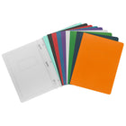 Merangue - Couvertures de rapports - Couleurs assorties - Paquet de 50-Couverture de rapport teintée sur une seule face