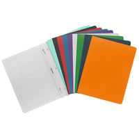 Merangue - Couvertures de rapports - Couleurs assorties - Paquet de 50-Couverture de rapport teintée sur une seule face