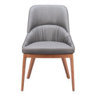 Zuo - Ayr Chaise de salle à manger - Gris ardoise - Ensemble de 2-Polyester doux et chaleureux