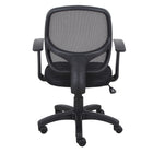 Brassex - Kelvis Chaise de bureau - noire-Base de 320 mm avec revêtement en poudre