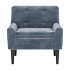 Zuo - Frankfurt Fauteuil avec accoudoirs - Gris-Revêtement doux et lisse