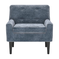 Zuo - Frankfurt Fauteuil avec accoudoirs - Gris-Revêtement doux et lisse