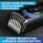 Bell+Howell - Vacutrim Tondeuse à barbe électrique sans fil rechargeable - Noir-6