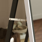 HOMCOM - Miroir pleine longueur sur pied à poser contre le mur - 21 po l x 64 po H - gris-Plusieurs options d’installation : sur pied, appuyé ou fixé au mur 
