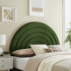 Modway - Solana Arqué Performance Velvet Tête de lit Queen, Vert mousse-Tête de lit en arc