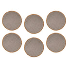 Maxwell & Williams - Accents de Table Napperon Ronde - 38 cm - Gris Naturel - Paquet de 6-Essuyer avec un chiffon humide