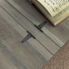 HOMCOM - Table basse avec rangement caché à dessus rabattable - gris vieilli-Fabriqué en panneau de particules solide et pieds en bois de pin pour un usage quotidien