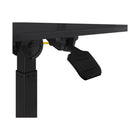 Seville Classics - 25,6 po W Chariot de bureau mobile inclinable à vérin pneumatique - Noir-Dispose de quatre roues pivotantes de 3,8 cm dont deux verrouillables