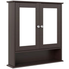 Kleankin - Armoire à pharmacie murale avec miroir - espresso-Design élégant, idéal pour la cuisine, la salle de bain et plus encore 
