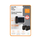 Evry - Chargeur mural 20 W USB-A et USB-C - Noir-7