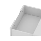 Manhattan Comfort - Rockefeller Table de nuit 2 tiroirs style mi-siècle moderne 51 cm - Blanc - Lot de 2-17,62 po L x 20,08 po l x 21,65 po H