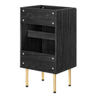 Modway - Chaucer 18" Armoire de toilette de salle de bain (lavabo non inclus) - Noir-Bassin d’évier et installations non inclus